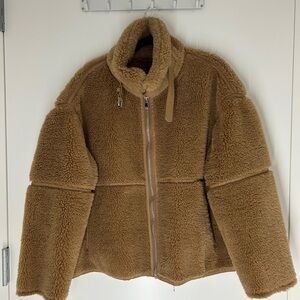 Zara Tan Fleece Teddy Jacket